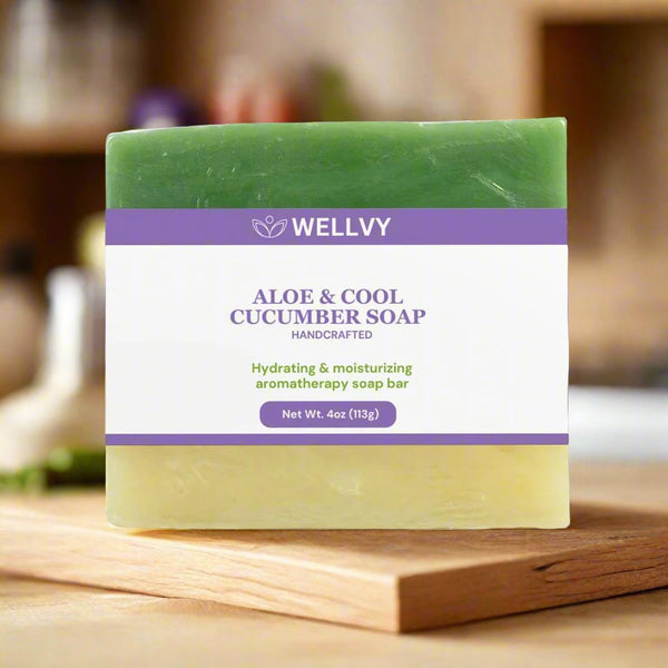 WELLVY Aloe & Cool Cucumber Soap-wellvy wellness store