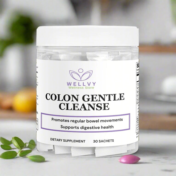 WELLVY Colon Gentle Cleanse – Natural Detox & Digestive Health Support | 30 Sachets