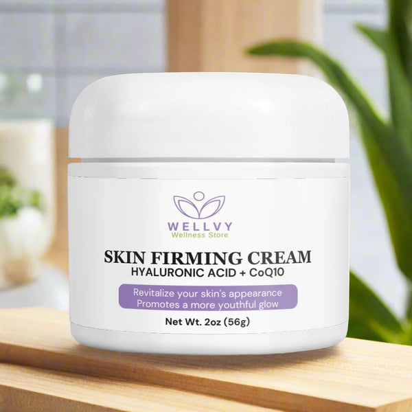 WELLVY Advanced Skin Firming Cream with DMAE, Hyaluronic Acid, & Co-Q10-wellvy wellness store