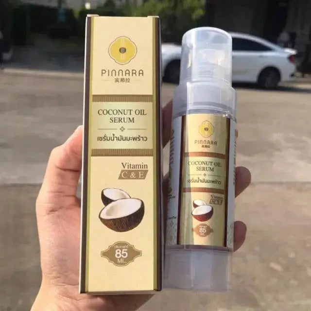 Pinnara Coconut Oil Serum: Skin & Hair Radiance with Vitamins C & E - wellvy wellness store