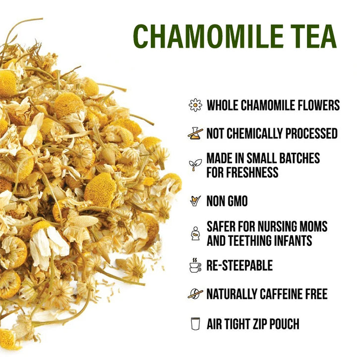 CatFit Natural Chamomile Tea | Stress Relief, Skin Care & Digestive Support | Cough & Breathing Aid