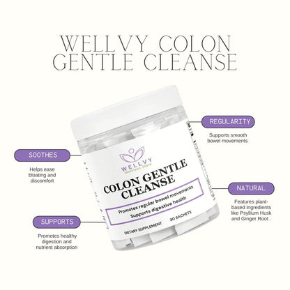 WELLVY Colon Gentle Cleanse – Natural Detox & Digestive Health Support | 30 Sachets wellvy wellness store