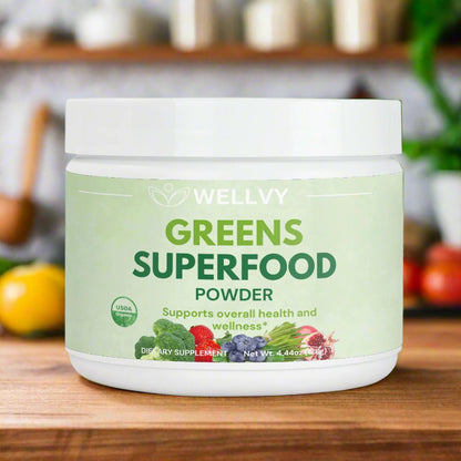 WELLVY Greens Superfood Powder: Daily Nutrient Boost-wellvy wellness store