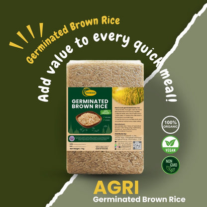 Agri Premium Organic Germinated Brown Rice - Nutrient - Rich and Easy to Digest - wellvy wellness store