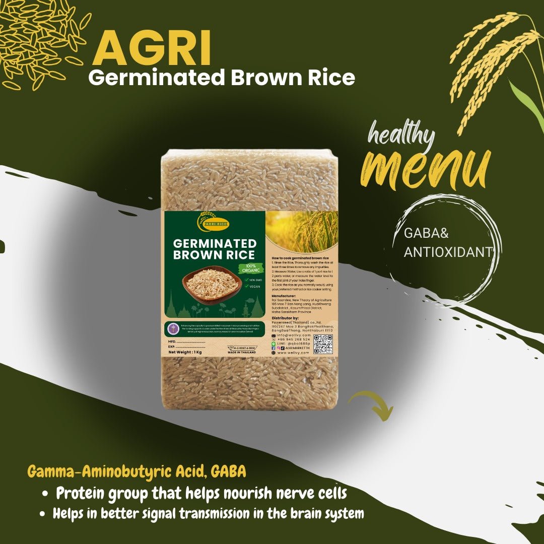 Agri Premium Organic Germinated Brown Rice - Nutrient - Rich and Easy to Digest - wellvy wellness store