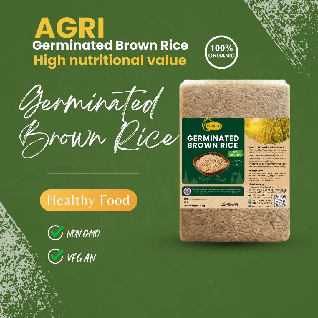 Agri Premium Organic Germinated Brown Rice - Nutrient - Rich and Easy to Digest - wellvy wellness store