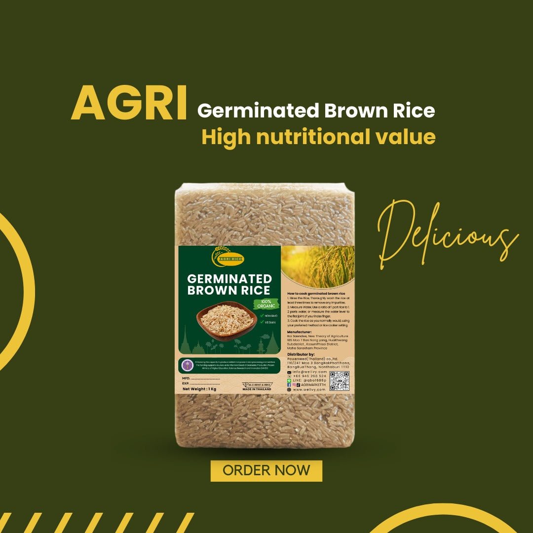 Agri Premium Organic Germinated Brown Rice - Nutrient - Rich and Easy to Digest - wellvy wellness store