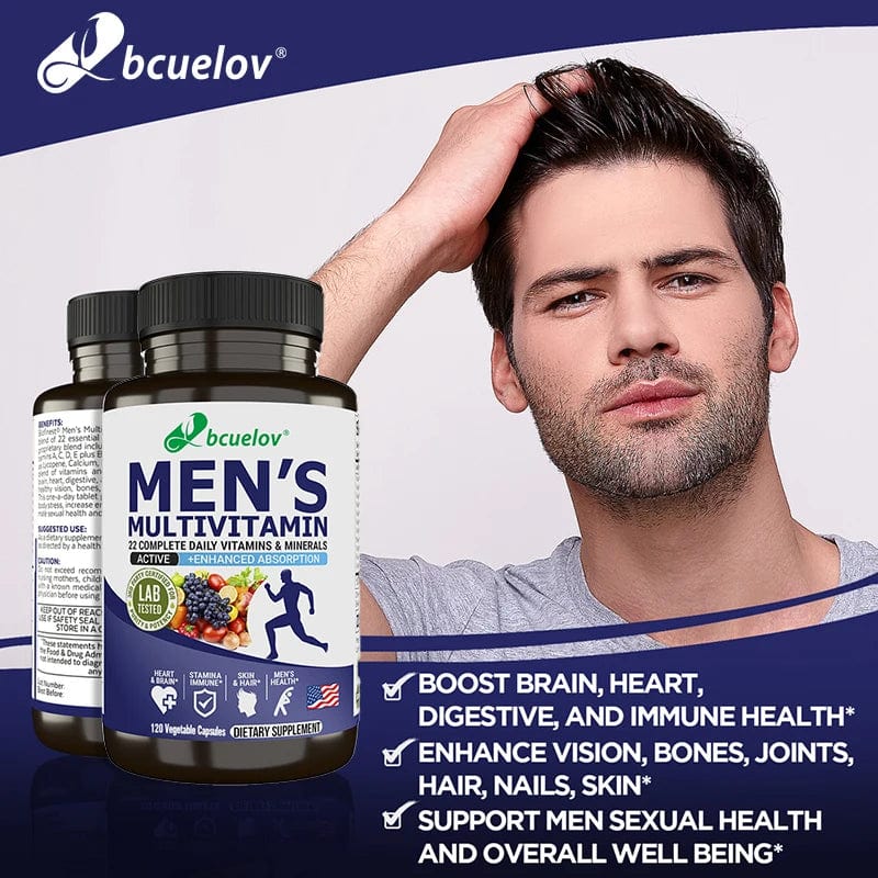 Bcuelov Men's Vitamin and Mineral Supplement - wellvy wellness store