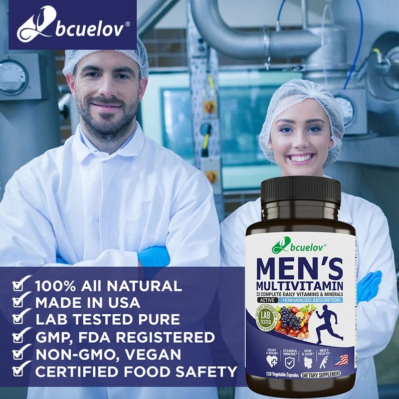 Bcuelov Men's Vitamin and Mineral Supplement - wellvy wellness store