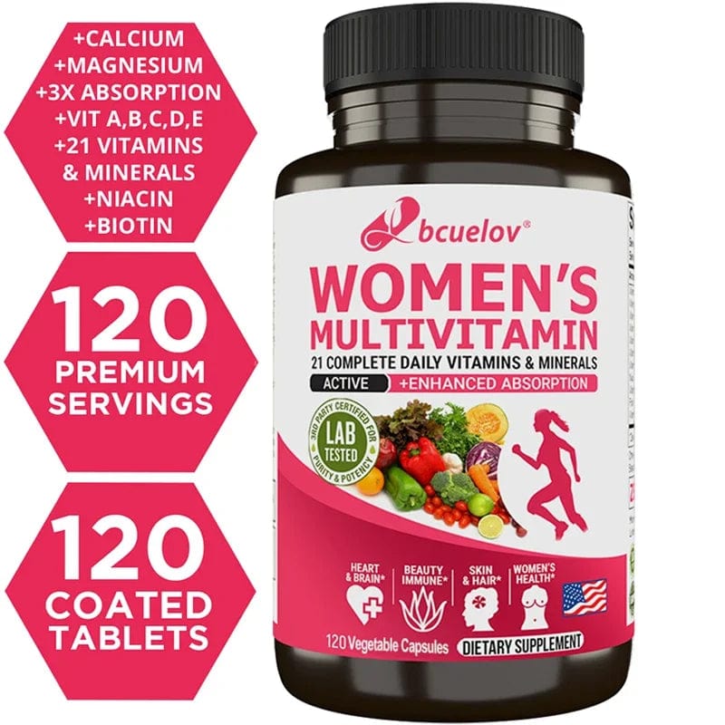 Bcuelov Women's Complete Multivitamin & Mineral Supplement - wellvy wellness store