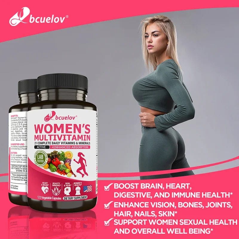 Bcuelov Women's Complete Multivitamin & Mineral Supplement - wellvy wellness store