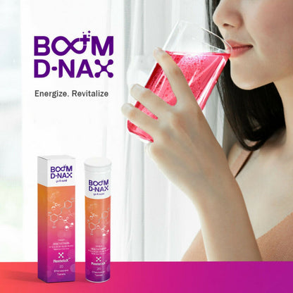 Boom D - NAX: Immune Support and Anti - Aging Multivitamin Effervescent Tablets - wellvy wellness store