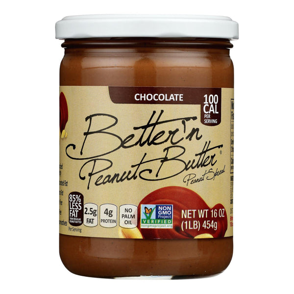 Better 'n Peanut Butter - Dairy-Free, GMO-Free, Kosher Peanut Butter - 16 Oz (Case of 6)