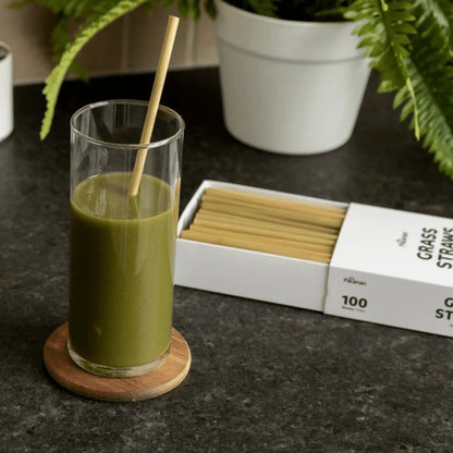 EcoPure 100% Natural Grass Straws - wellvy wellness store