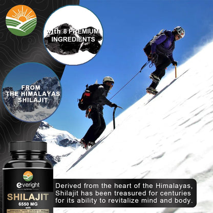 Everight Himalayan Shilajit: Enhanced with Herbs for Overall Vitality - wellvy wellness store