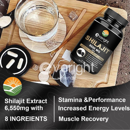 Everight Himalayan Shilajit: Enhanced with Herbs for Overall Vitality - wellvy wellness store