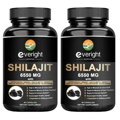 Everight Himalayan Shilajit: Enhanced with Herbs for Overall Vitality - wellvy wellness store