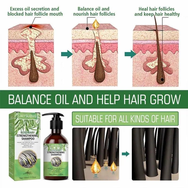 Jaysuing Rosemary Shampoo for Hair Growth - Revitalize Your Hair - wellvy wellness store