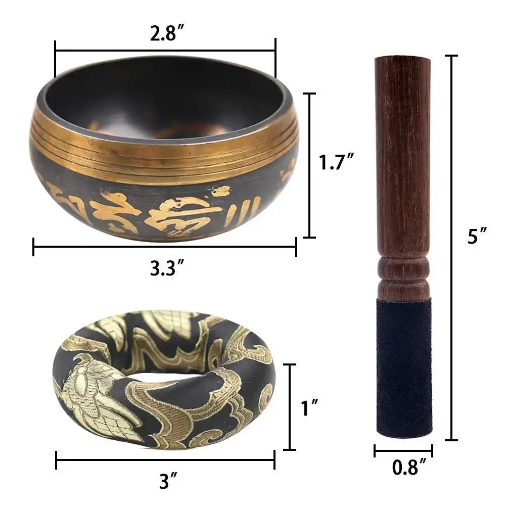 Miwayer Lotus Singing Bowl Set: Ideal for Meditation & Healing - wellvy wellness store