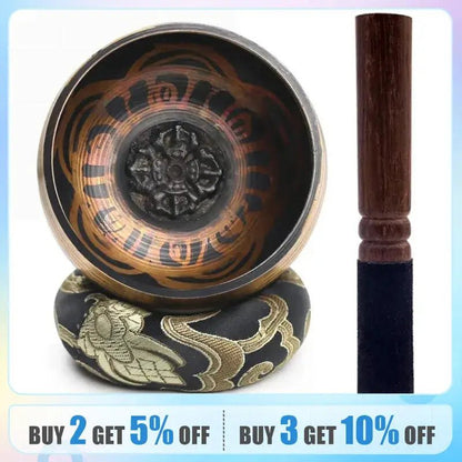 Miwayer Lotus Singing Bowl Set: Ideal for Meditation & Healing - wellvy wellness store