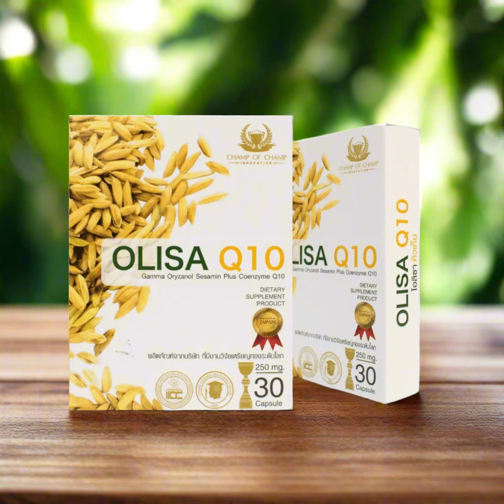 Olisa Q10 Dietary Supplement – Gamma Oryzanol & Coenzyme Q10 for Sleep, Skin, and Hormone Balance - wellvy wellness store