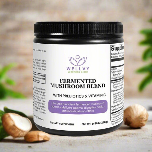 WELLVY Fermented Mushroom Blend: Immune - Boosting Superfood Supplement - wellvy wellness store