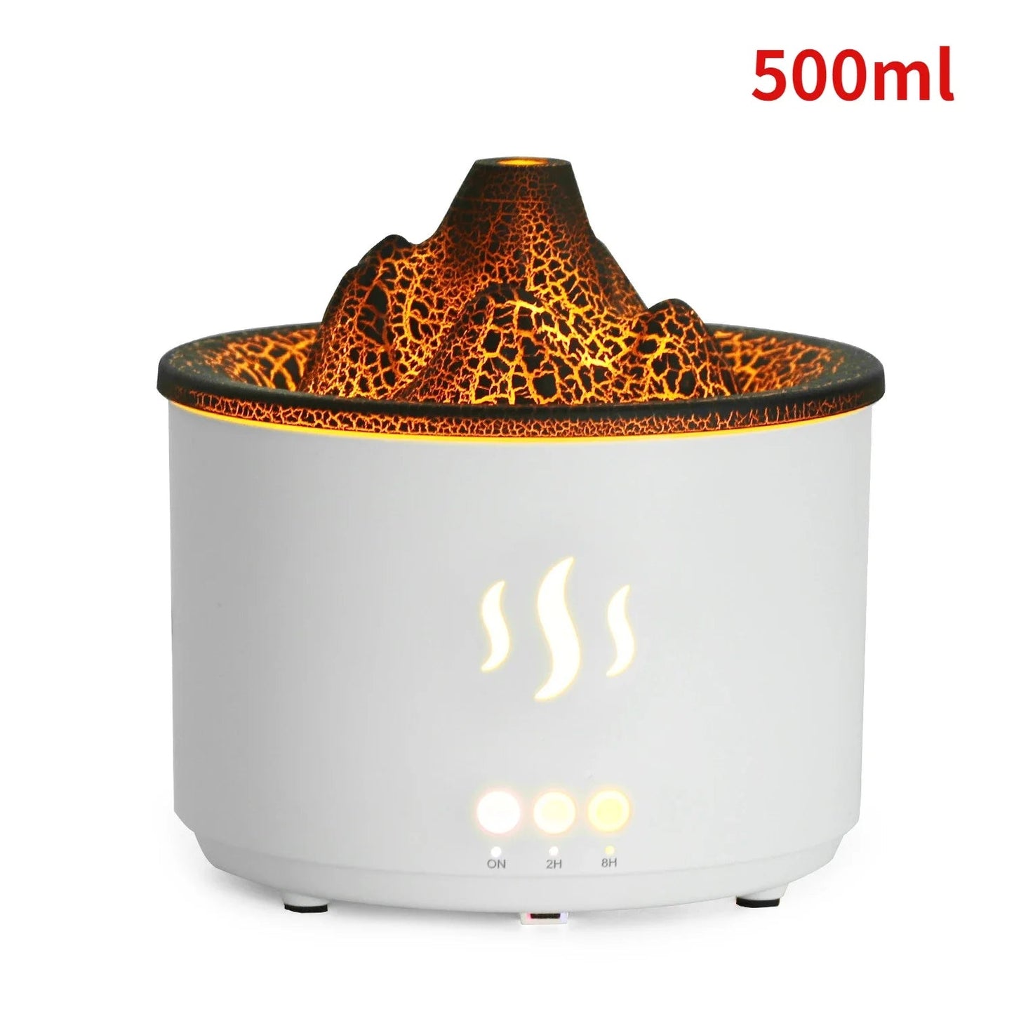 Wonstella Volcano Lava Ultrasonic Aromatherapy Humidifier with Remote & USB – 560ml Diffuser - wellvy wellness store