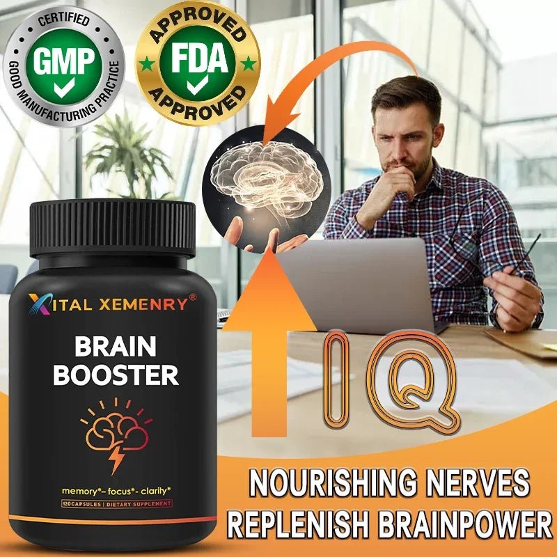 XEMENRY Advanced Nootropic Brain Booster - Premium Cognitive Support Supplement - wellvy wellness store